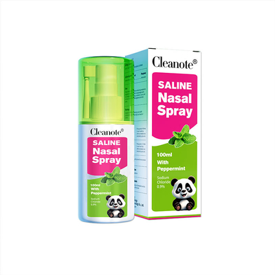 00.9% NaCl สเปรย์จมูกเกลือ 100 มิลลิลิตร พร้อมพริกเมนต์ สําหรับผู้ใหญ่